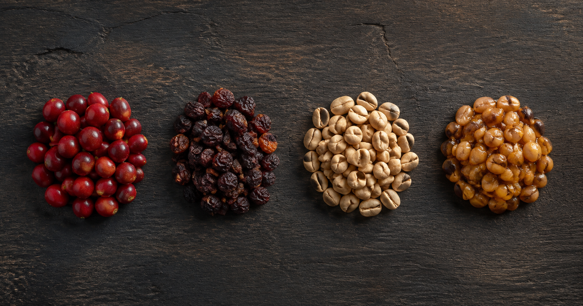 Natural, Washed, Honey, Wet-Hulled: How Coffee Processing Changes What's in Your Cup
